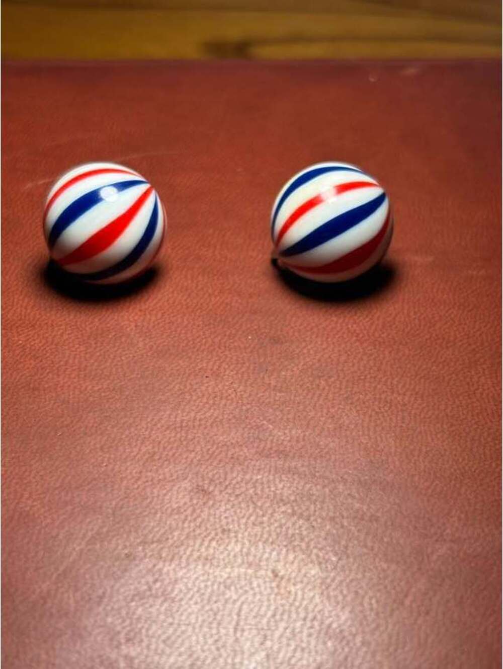 Vintage Barber Pole Swirl Screw-Back Earrings